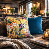 Midsummer Reversible Velvet Cushion | Reversible Floral Velvet Cushions