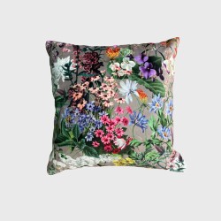 Reversible Velvet Rhapsody Cushions | Reversible Floral Velvet Cushions