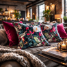 Patagonia Reversible Velvet Cushions | Luxury Tropical Velvet Cushions