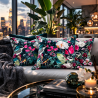 Coussins de luxe en velours Patagonia | Coussins en velours imprimé tropical |