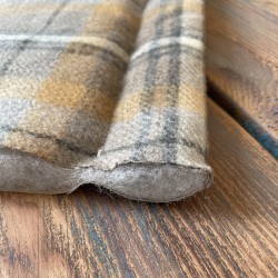 Portable Padded Travel Blanket with Carry Handle Grey Tartan