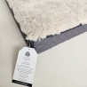 Medium Genuine Sheepskin Orthopaedic Dog Bed. Shearling Pet Bed Oyster