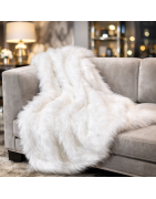 Faux fur throws